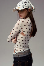 Slim Fit Short Length Animal Print Blouse