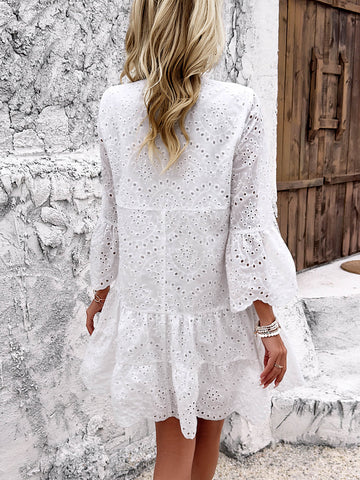 Somebody To Love – Minikleid aus Lochspitze 