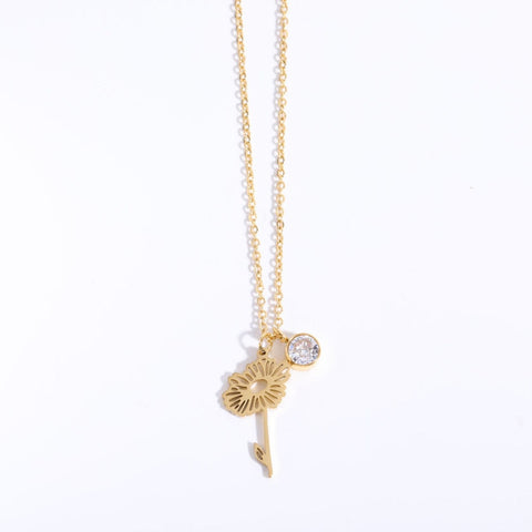 Blossom Birthstone Pendant Necklace - Eternal Bloom Collection