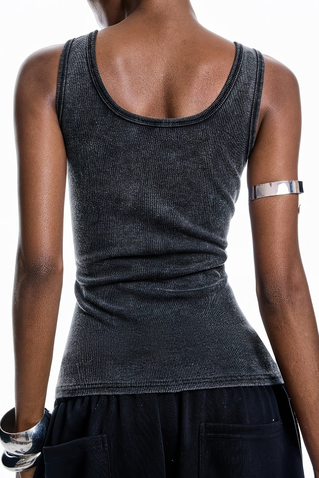 Eyelet Slim Sexy Street Style Tank Top
