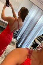 Meerjungfrauen-Abendkleid mit einer Schulter