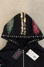 Casual Leopard Print Hoodie