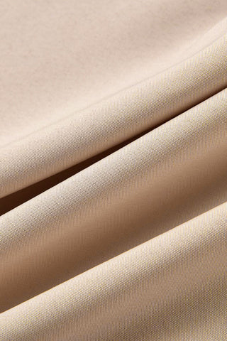 Blusas casuales de cuello vuelto con hebilla y retazos lisos (8 colores) 