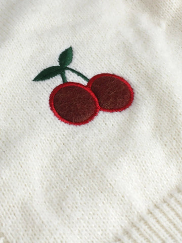 Sweet Cherry Detail Sweater
