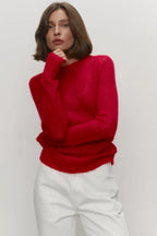 Mohair Round Neck Knit Top