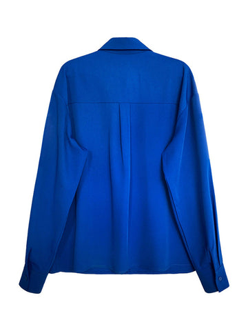 Blusa elegante de manga larga en tres colores lisos 