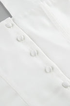 Sexy Solid Button Down Deep V Halter Top