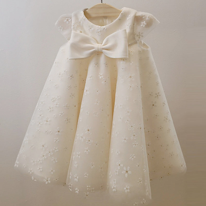 Vestido diario para niña pequeña, vestido para primera comunión, bautizo, fiesta de cumpleaños 