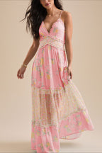 Fresh Boho Floral Cami Maxi Dress
