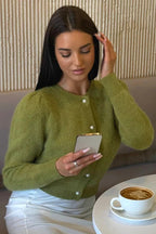 Solid Minimalist Relaxed Long Sleeve Knit Cardigan