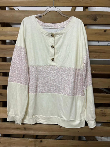 Sweater Women Long Sleeve Autumn Leopard Splicing Street Pullover Sweater Women