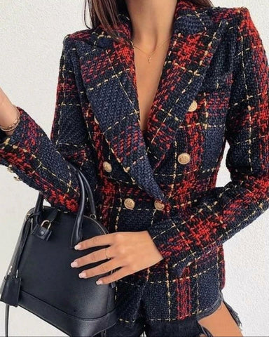 BLAZER DE CUADROS CHIC LUCIA 