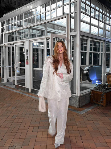 TARUXY Rosa Blazer Set Frauen High Street Casual Übergroßen Blazer Mujer Frauen Anzüge Büro Sets Party Mathcing Sets 2023 Frühling 