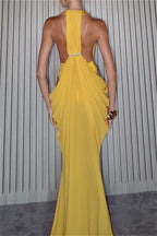 Sexy Sheer Ruched Waist Maxi Dress