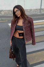 Tweed Elegant Cropped Jacket