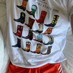 Cowboy Boots Retro Graphic T-shirt