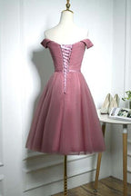 Süßes schulterfreies Sweetheart-Tüll-Abschlussballkleid Partykleid