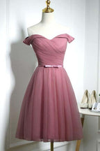 Süßes schulterfreies Sweetheart-Tüll-Abschlussballkleid Partykleid