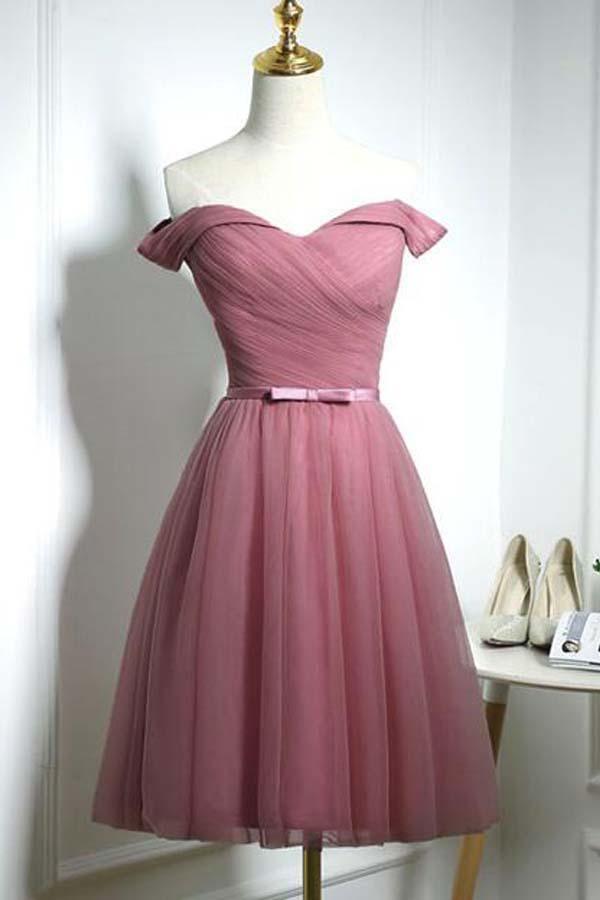 Süßes schulterfreies Sweetheart-Tüll-Abschlussballkleid Partykleid