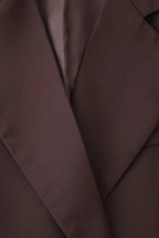High-Waisted Button Blazer