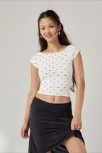 Polka Dot Short Sleeve T-shirt