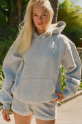 Embroidered Wing Graphic Hoodie