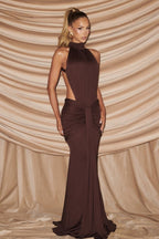 Sophisticated Backless Mermaid Fit Maxi Dress