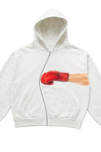 Y2K Punch Graphic Zip Street Hoodie