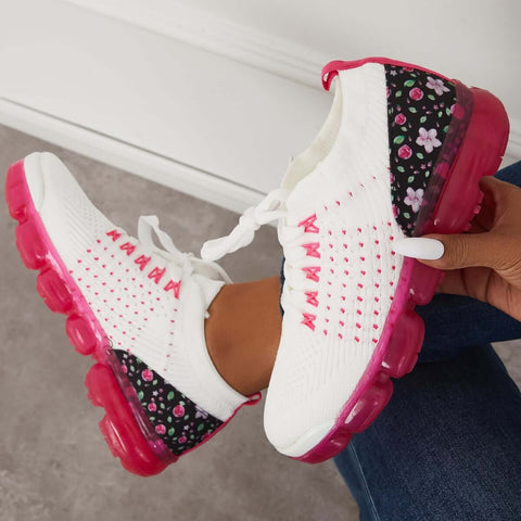 Althetic Breathable Woven Sneakers Air Cushion Sport Shoes