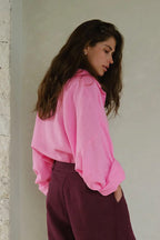 Fashion Solid Loose Casual Commuter Blouse