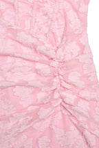 Floral Lace Bandeau Bodycon Maxi Dress