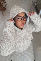 Leopard Print Pullover Street Hoodie