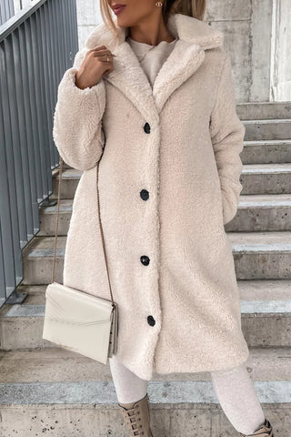 Casual Solid Buckle Solid Color Turndown Collar Outerwear