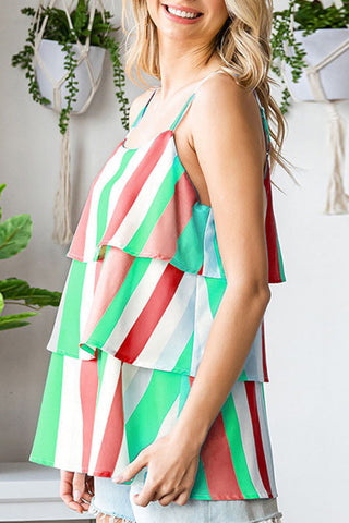 Tops sexys con cuello en U y diseño de patchwork en contraste 