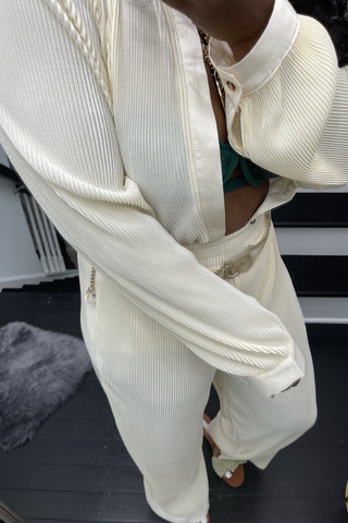 Street Solid Patchwork Cardigan Kragen Langarm Zweiteiler 
