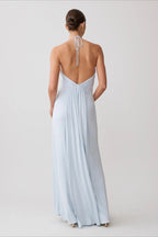 Halter Open Back Ruched Bodycon Mermaid Mini Dress