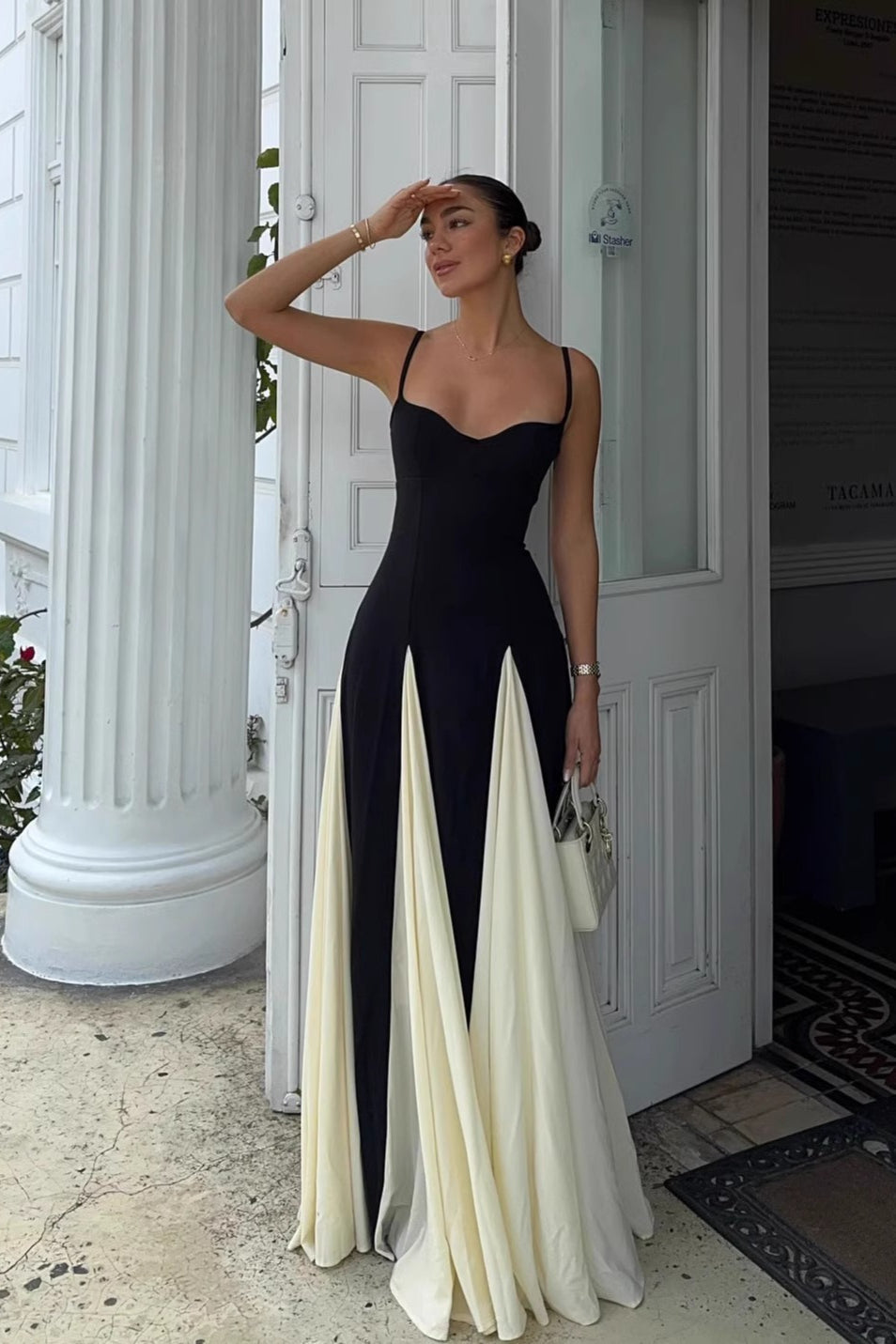 Colorblock Cami Maxi Dress