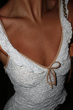 Sexy Sheer Lace Panel Trim Cami Top