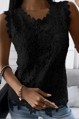 Camiseta de tirantes de encaje Heavenly Beauty 