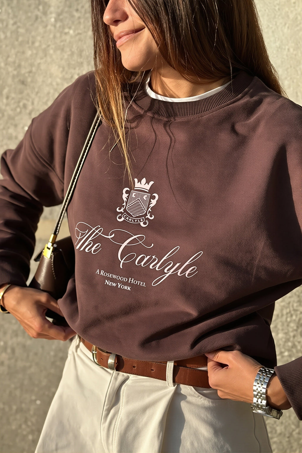 Letter Graphic Crew Neck Sweatshirt