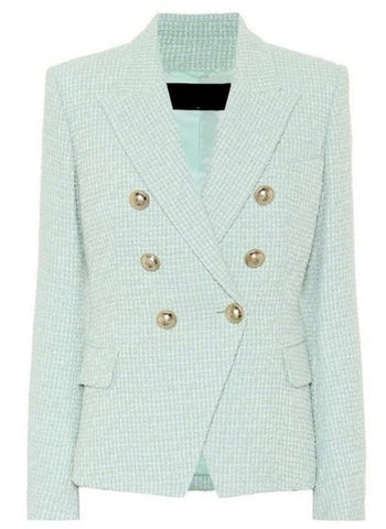BLAZER DE TWEED SANDRA MINT 