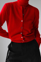 Slim Turtleneck Knit Top