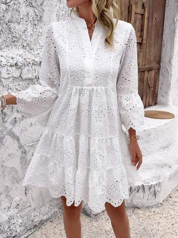 Somebody To Love – Minikleid aus Lochspitze 