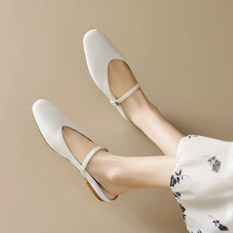 Neu Echtes Leder Sommer Flache Heels Frauen Sandalen Elegante Party Prom Schuhe Frau Büro Dame Größe 34-43 Frauen Hausschuhe 