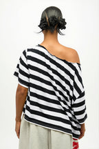 Casual Colorful Striped Loose T-Shirt
