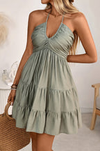 Sexy Off Shoulder Ruffle Mini Dress