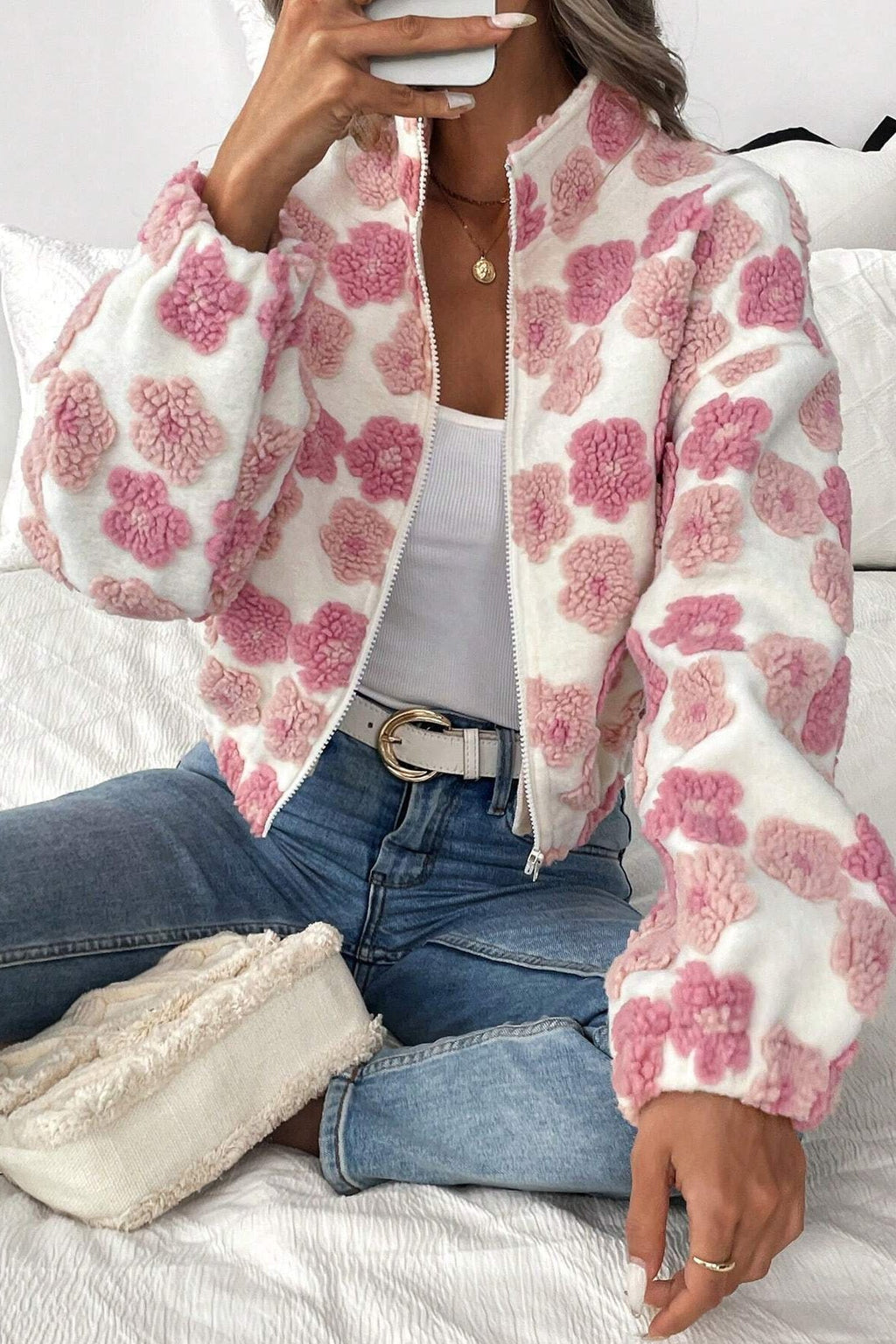 Jacquard Trendy Stylish Jacket Coat
