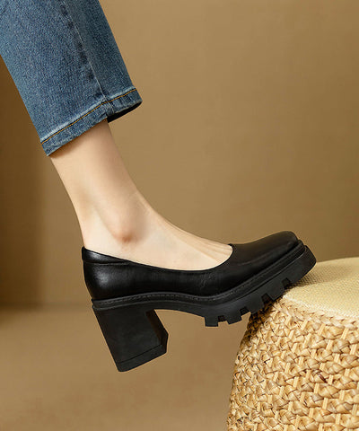 Boutique Schwarze, bequeme Schuhe mit klobigem Absatz 