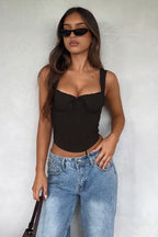 Elegant Sexy Versatile Lace Trim Cami Top