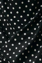 Polka Dot Off-Shoulder Cami Tie Maxi Dress
